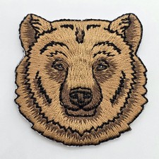 Brown Bear Embroidered Patch