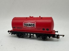B4679 Hornby Red Texaco Oil/Fuel Tanker Wagon OO Gauge Play Worn