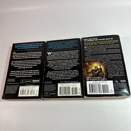 Halo paperback novel lot fall - paperback,