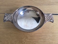 Vintage Francis Howard Edinburgh Hallmarked Silver Quaich Drinking Cup 2008