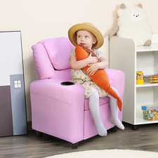 Kids Recliner Armchair Games Chair Children Seat Girls Boys Sofa Pink
