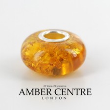 Charms fit all charm bracelets Baltic Amber & 925 Silver Charm RRP£40!!! CHA57