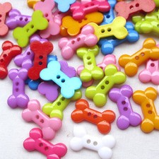 100PCS Dog Bone Toy Resin
