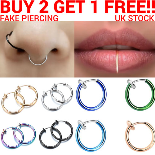 Fake nose ring septum piercing - fake,