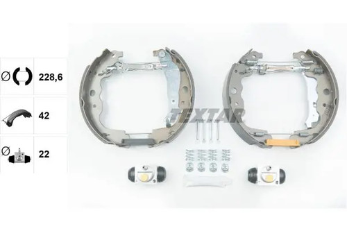 Brake shoes pre assembled - brake, pre-assembled