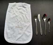 British Airways Business Class Cutlery full Set & Head Rest cover