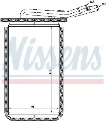 Heater core brazed cooling - heater,