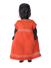 1950s 60s vintage black doll - 60s,