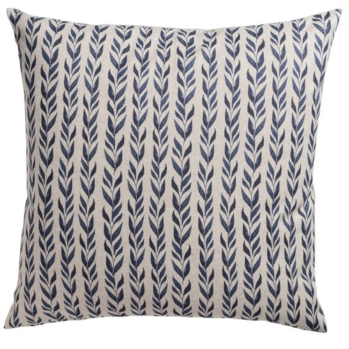 Linden leaf stripe linen - leaf,