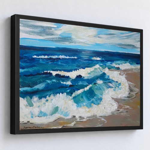 Original signed framed costal - signed, framed,