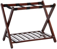 Luggage Rack, Walnut, Solid
