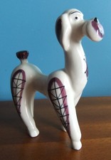 STYLISH Vintage Italian Art Pottery Poodle Figure