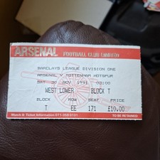 30/11/1991 Arsenal v Tottenham