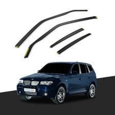 BMW X3 E83 MK1 2003-2010 5 Door SUV Wind Deflectors 4pc Tinted