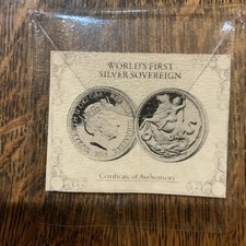 Worlds First Silver Sovereign