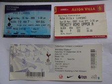 3 Liverpool Ticket Stubs -