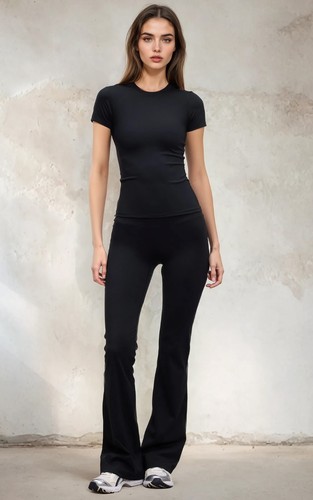 Ladies high waisted flarred - ladies,