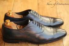 Hugo Boss Blue Leather Oxford Brogue Shoes Men's UK 12 US 13 EU 46