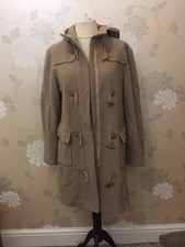 UNITED COLORS OF BENETTON Women’s  80% Wool 3/4 duffle camel colour Coat UK M