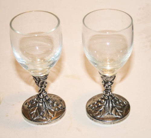 Pair vintage liqueur - of,