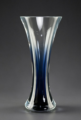 Glass flower vase graduated - flower,