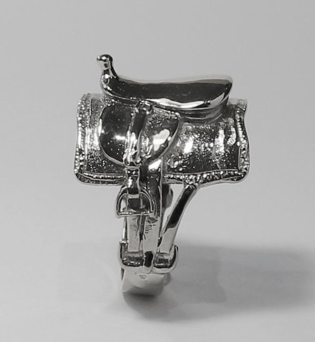 Saddle ring sterling - saddle, silver