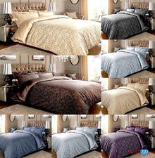 600TC Jacquard Duvet Cover Bedding Set Damask Paisly Cotton Rich Pillow Cases
