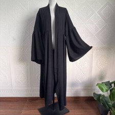 Dubai Women Flare Sleeve Abaya Kaftan Muslim Open Kimono Cardigan Dress Ramadan