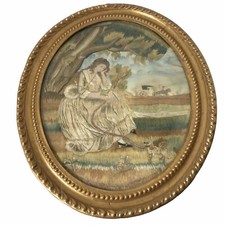 Antique Georgian Needlework ,Silkwork