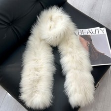Women Long Real Fox Fur Scarf