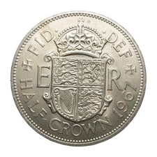 Elizabeth 1967 half crown - half,