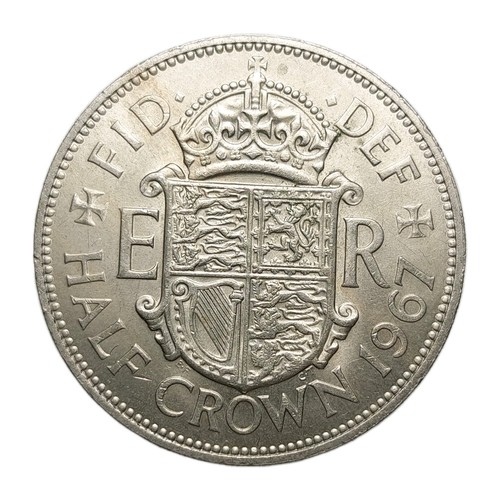 Elizabeth 1967 half crown - ii,