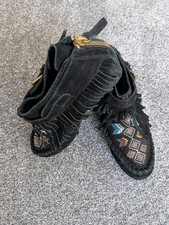 Ash Black Wedge Suede