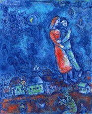 MARC CHAGALL THE LOVERS