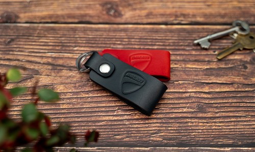 Ducati leather keyring - ducati,