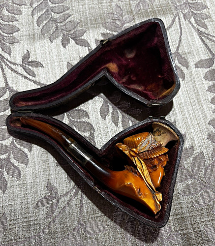 Figural meerschaum celebrity - meerschaum,