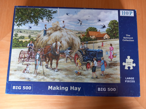 House puzzles making hay - -,
