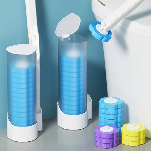 Disposable toilet brush set - disposable,