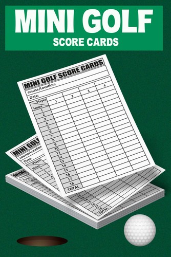 Mini golf scorecards 120 - mini,