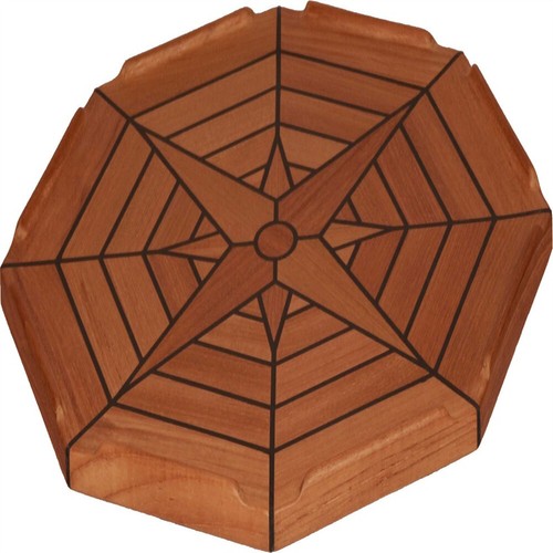 Boat octagonal teak table - table, top