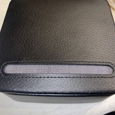 Dulwich Of London Black Jewellery Earring Cuff link 9 Section Box