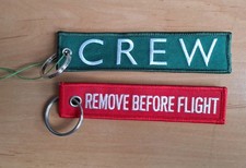 2 Embroidered Airline Crew