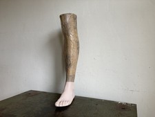 Vintage Italian Male Mannequin Left Lower Leg Decorative Salvage Art Prop