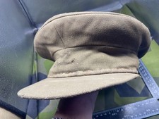 Original WW1 / WW2 British Army Officer's Peaked Cap - Size 56cm