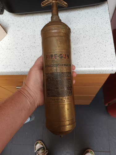 Vintage brass fire - vintage,