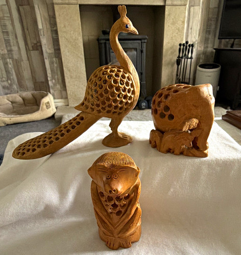 Hand carved wooden - carved, animal