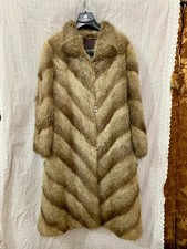 Vintage Real Fur Coat Long