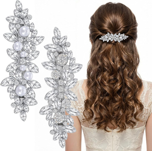 2pcs diamante hair clips for - 2pcs,