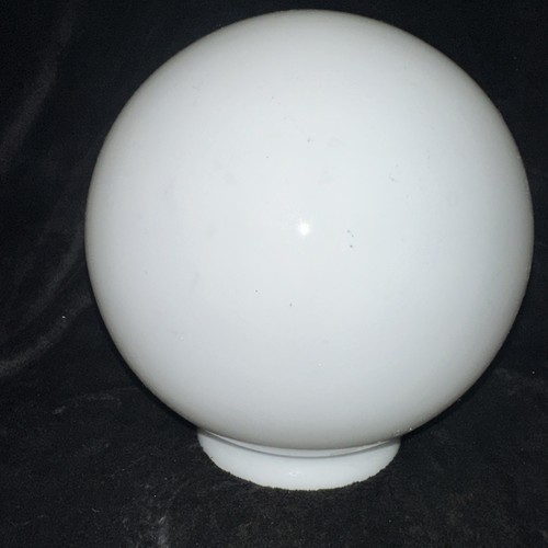Vintage plain white glass - plain,