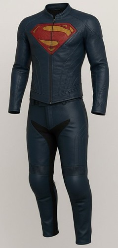 Superman leather motorcycle - superman,